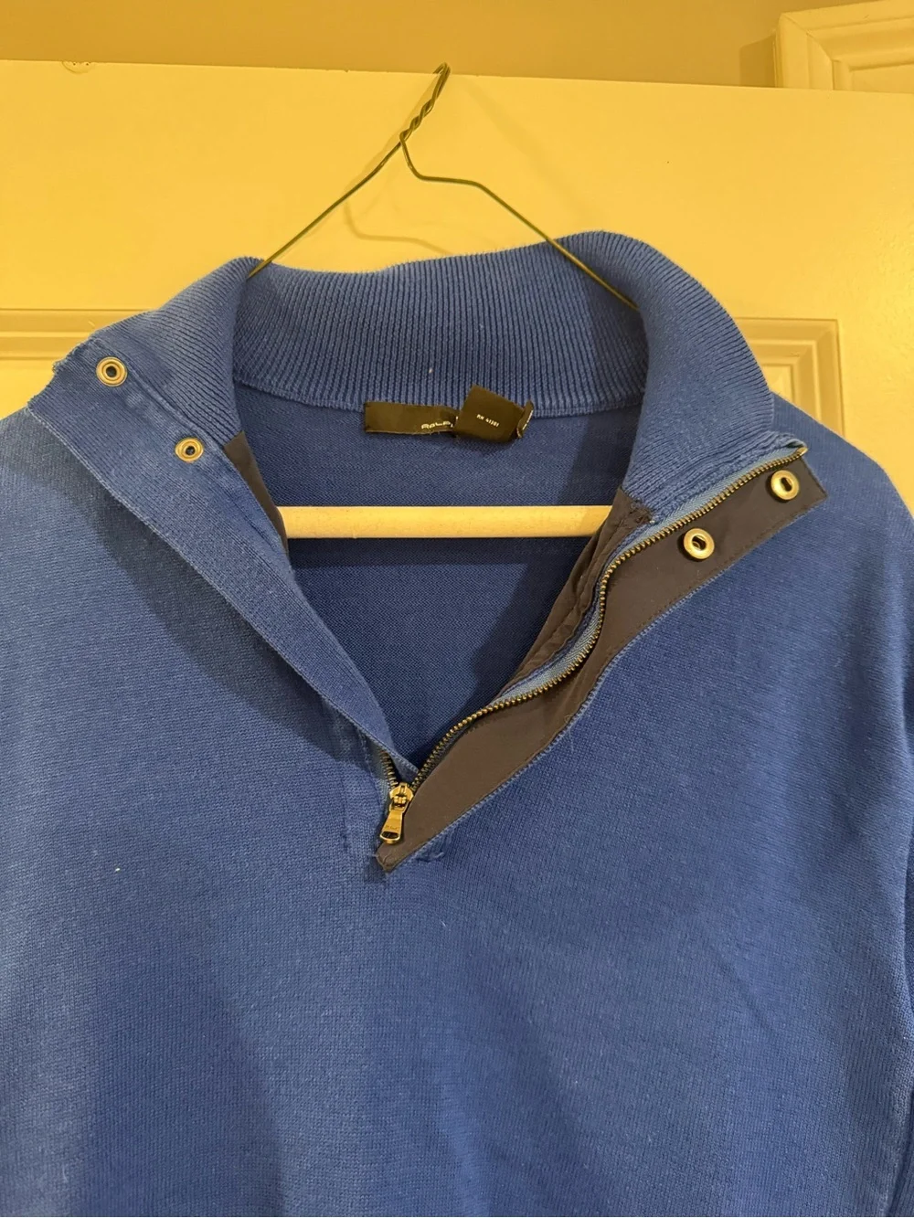 Polo by Ralph Lauren Men’s Bright Blue Half-Zip Pullover